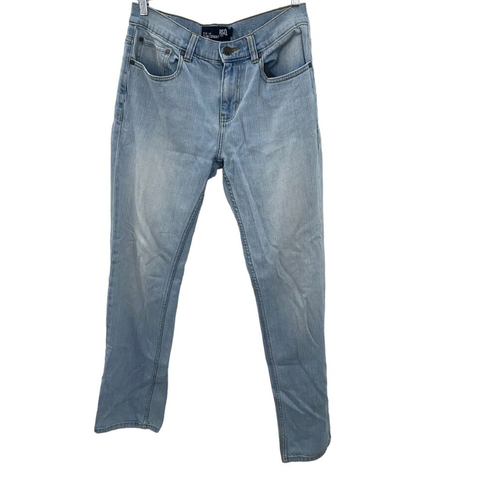 RSQ New York Slim Straight 30x32 Light Wash